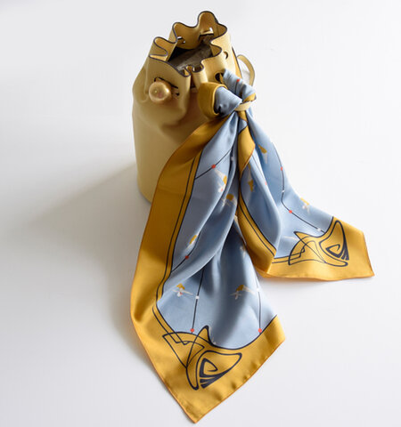 A PIECE OF chic｜シルク プリントスカーフ scarf-18000-mn