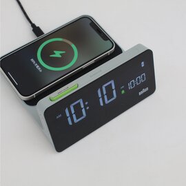 BRAUN｜Digital Alarm Clock BC21G/ワイヤレス充電付アラームクロック