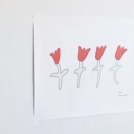 nunocoto｜ファブリックポスター：tulips（こいずみめい）