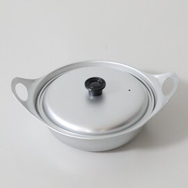 松野屋|レトロな雰囲気が漂う アルマイト寄せ鍋 18cm kurashisha