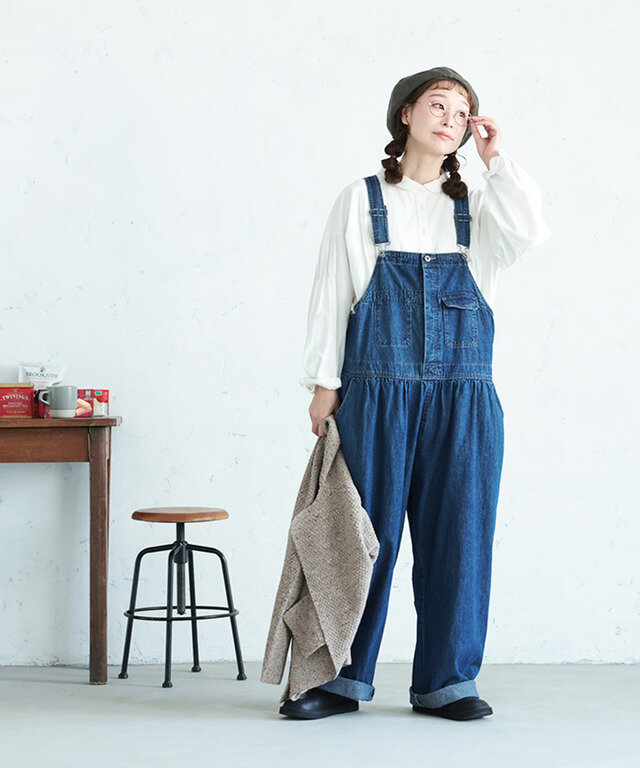 ブルー 身長:163cm 着用サイズ:M