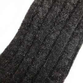 MARCOMONDE｜wholegarment wool socks black/靴下 ソックス ラムウール