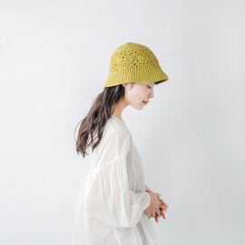 Nine Tailor｜手編み コットン ニット ハット “Phlox Hat” n-1054-mt 帽子