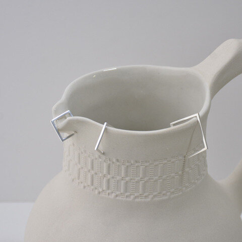 ciika|square イヤーカフ (L) silver