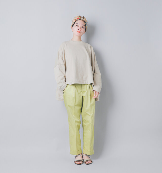model saku：163cm / 43kg 
color : Lime green / size : 2