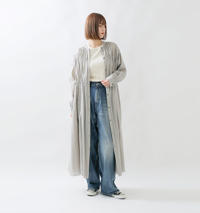 model ai:166cm / 47kg
color : gray / size : 1