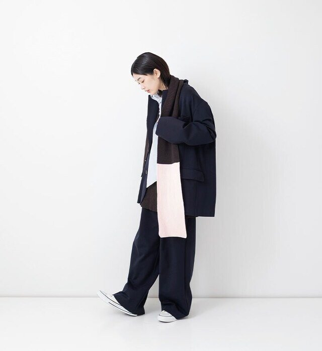 color : BROWN×PINK , model : 162cm