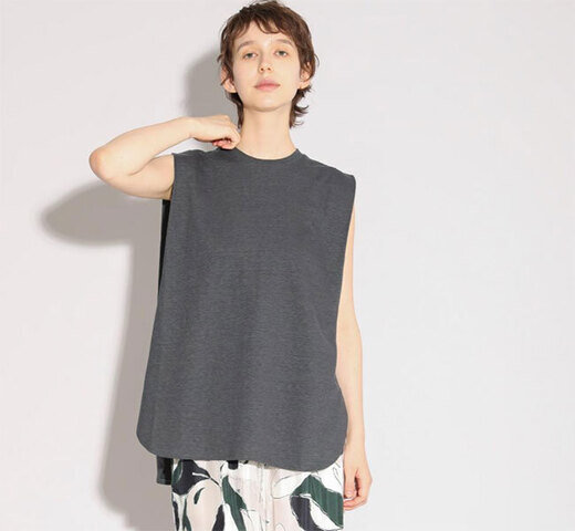 SACRA|SACRA サクラ 126246091 ノースリーブトップ VINTAGE HEATHERED COTTON TOP