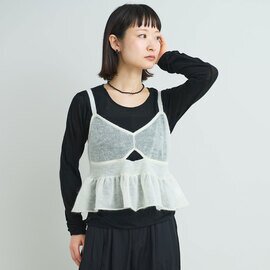 iki|●針抜きシアーモヘア ブラキャミ プルオーバー 3101KN009252