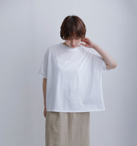 NARU|接触冷感 110/2サイロプレミアム コットン ワイド 半袖Tシャツ 629201