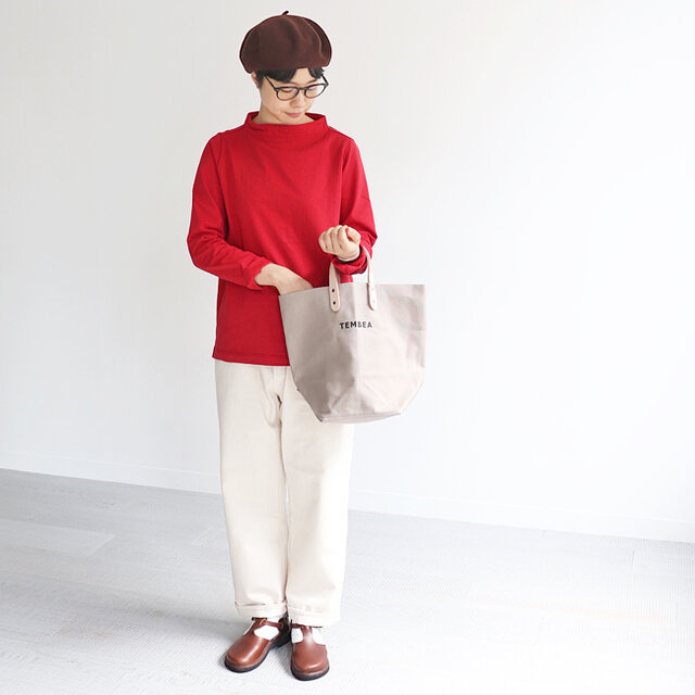 レッド / 1 着用、モデル身長:164cm