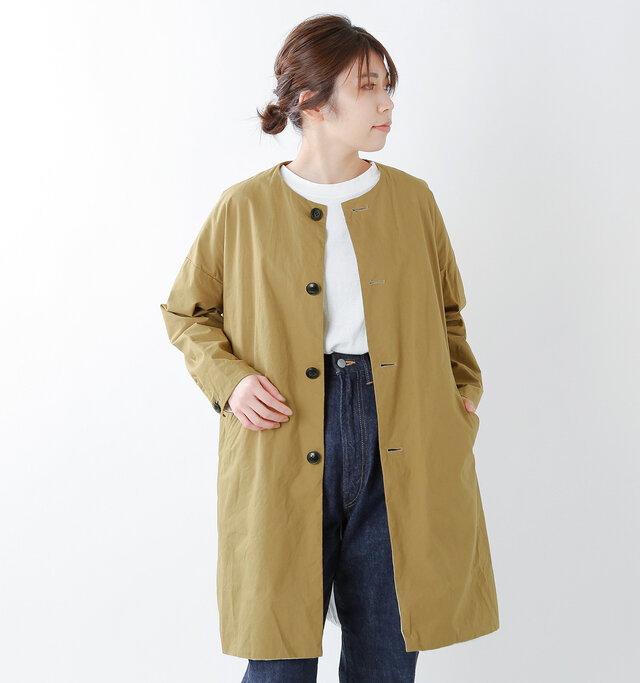 model hikari:165cm / 48kg
color : walnut / size : 0(XS)