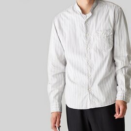 classico｜h.b スタンドカラーシャツ filroi cotton stripe
