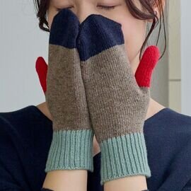 shesay|リューズニット 遊び心のある配色使いのミトン