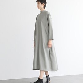 Mochi｜high neck dress [mo-op-01/green grey]