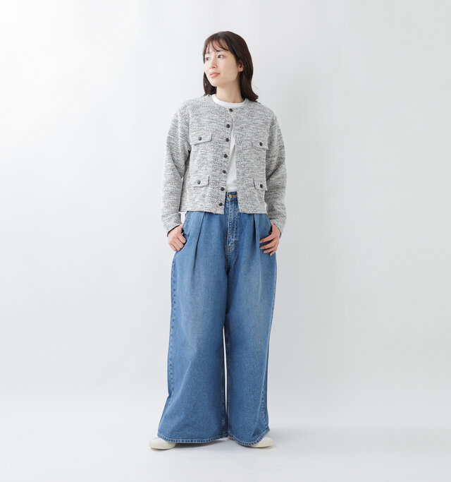 model mizuki：168cm / 50kg 
color : white / size : 1