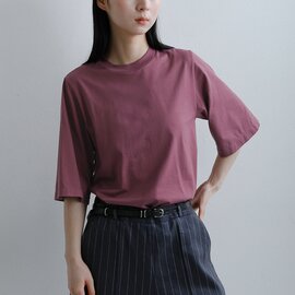 LOEFF|スビンコットン天竺 5分袖 クルーネック Tシャツ 8817-6-000002