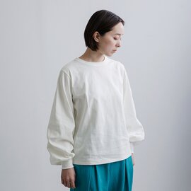 mizuiro ind|コットン パフスリーブ ロング Tシャツ 1-210069