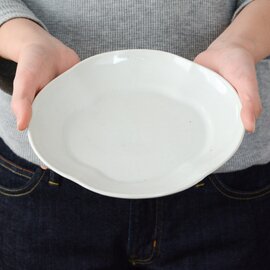 九谷青窯｜白磁 モッコ皿【九谷焼】【和食器】