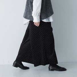 かぐれ|ドットコーデュロイワイドパンツ