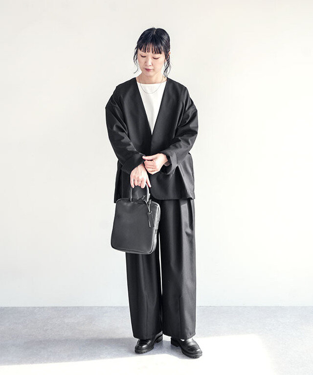 身長:165cm / カラー:BLACK / サイズ:40