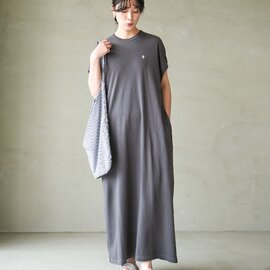 Gymphlex|クルーネックフレンチスリーブワンピース gy-c0325flk