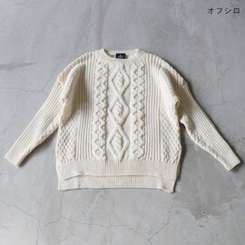 Aran Woollen Mills｜ケーブル編みセーター vented aran sweater