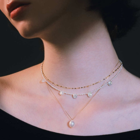 les bon bon｜blanc sophie necklace　ネックレス　淡水パール　ギフト