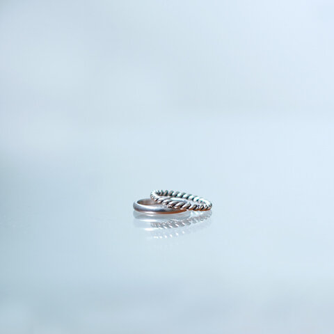ReFaire|シルバー コンビネーション リング Silver Combination Ring ダブル リング 指輪 アクセサリー RC-RG002C ルフェール