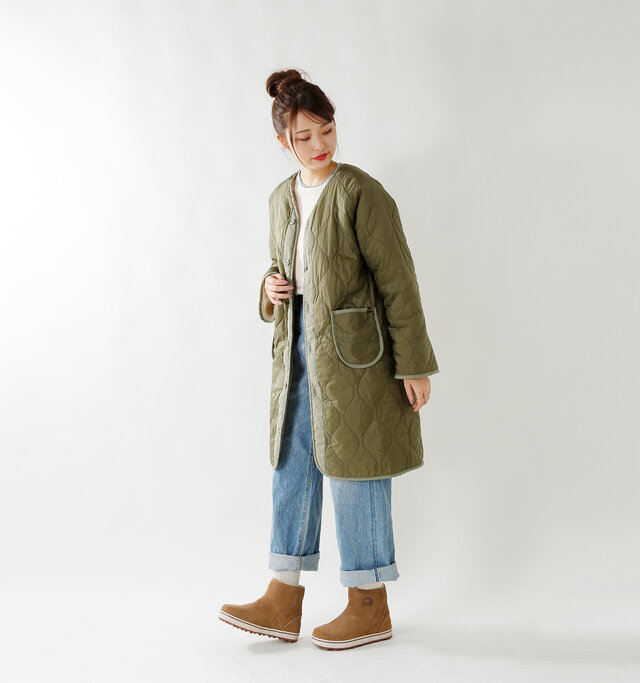 model kanae:167cm / 48kg
color : delta / size : 7
アクティブなスタイルはもちろん、フェミニンやカジュアルと合わせたキュートなコーデも◎