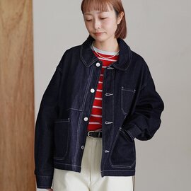 ORCIVAL|フレンチカバーオール ショートジャケット ライトアウター デニム COVERALLS OR-A0784 TDF MDM オーシバル オーチバル