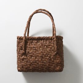 日本の手仕事。使い込むほどに美しく育つ 山葡萄かごバッグ 細網代(中)肩掛け kurashisha 夏バッグ