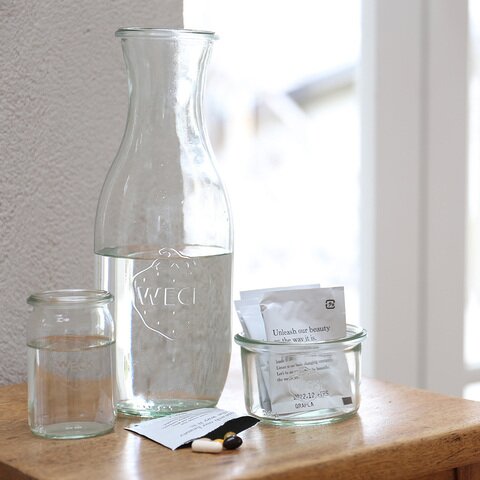 WECK｜ガラスキャニスター JUICE JAR　保存容器/カラフェ/フラワーベース