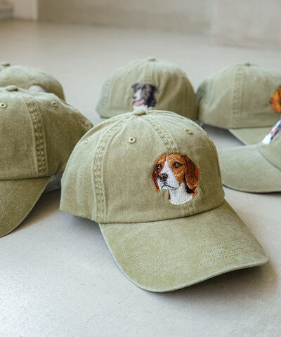 PORT and COMPANY | Dog Embroidery Cap ドッグエンブロイダリーキャップ 帽子 刺繍 犬 ss-cp84