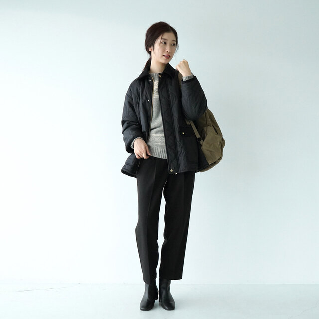 モデル:166cm / 47kg
color : black(col.99) / size : フリーサイズ