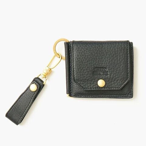 AS2OV｜OILED SHRINK LEATHER MONEY CLIP / マネークリップ