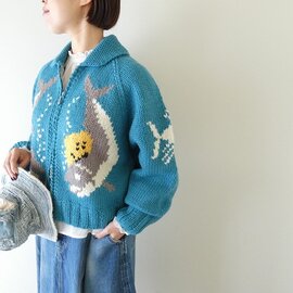 KAPITAL|ハンドニット PECKISH TROUT ZIPボレロ(K2511KN155)