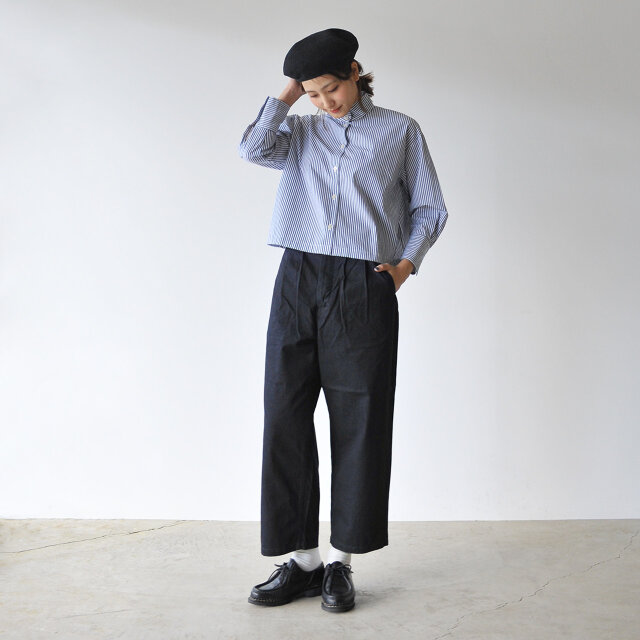 モデル:170cm / 54kg
color : indigo / size : 28(L)