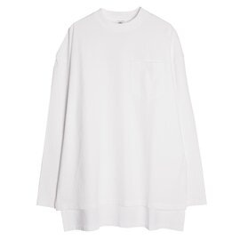 THE SHINZONE｜サイド スリット ロング Tシャツ 24SMSCU02 シンゾーン