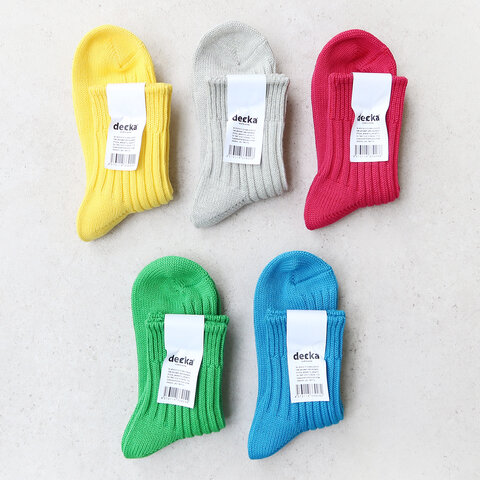 decka quality socks|Low Gauge Rib Socks Short Length(3rd Collection)/靴下 ソックス ショート リブ