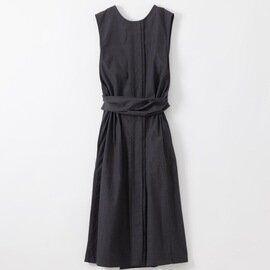 hatsutoki|kitchen ノースリーブポップオーバー(チャコール)【エプロン】【ギフトにおすすめ】