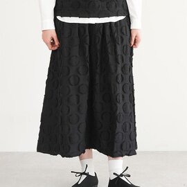grin|DOTカットジャガードスカート レディース ボトムス ドット 総柄 フレア ロング マキシ丈 8254c-022