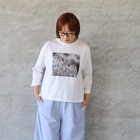 sabbatum|26/1BDTOP度詰天竺前後差スタンダードプリントTee PHOTO PRINT Tシャツ カットソー