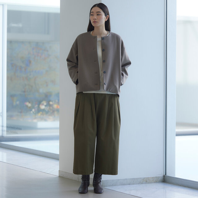 model:168cm color:カーキ