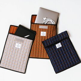 ne pense pas|キルティングチェックPCケース【クリスマス】