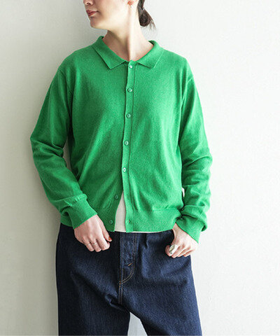 Nouvelles du paradis|【SALE 30%OFF】コットンポロカーディガン レディース 羽織り トップス pk25301