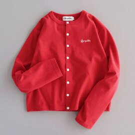 Gymphlex|コットン 長袖ショートカーディガン【DM便発送可能】