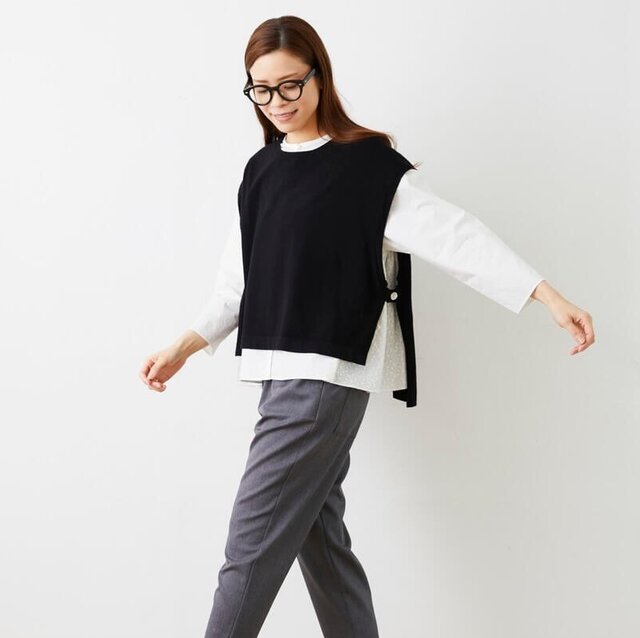 モデル 167cm 着用カラー:クロ
