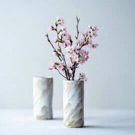 石木花｜flower vase　M　白波