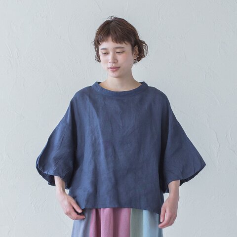 sisam|リネンクラウドスリーブトップ